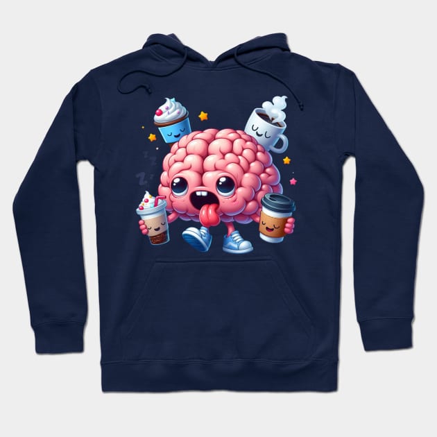 Brain Needs Coffee Hoodie by Dmytro